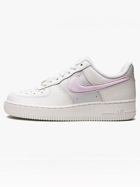 Nike Air Force 1 White and Pink Sneakers leather sneakers size 9.5